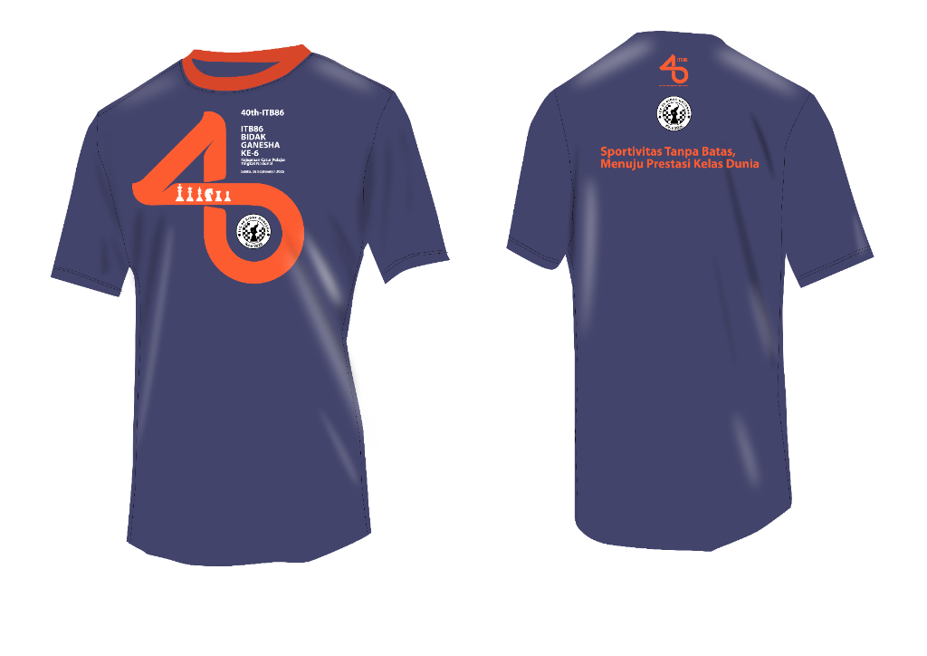 T-Shirt Warna Navy Blue
